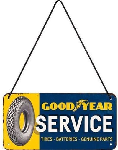 Nostalgic Art Metalen bord Hanging Goodyear Service