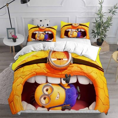 Verschrikkelijke Ikke 4 Beddengoedsets Dekbed Quilt Bedovertrek Dekbedovertrek Kussensloop 2-3 Delige Sets Kinderen Volwassen Maat US Queen 228x228cm