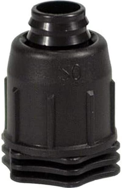 Druppelslang Deksel - Slangafsluiter - Bodemirrigatie - Met ring - 20 mm - Zwart