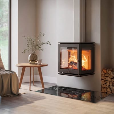 Coloray Vloerplaat Houtkachel - Plaat voor Onder Kachel - 120 cm x 60 cm - Kachel Vloerplaat - Zwart Vloerplaat Kachel - Vloerplaat Voor Kachel - Vloerplaat Openhaard - Houtkachel Accessoires - Plaat Kachel