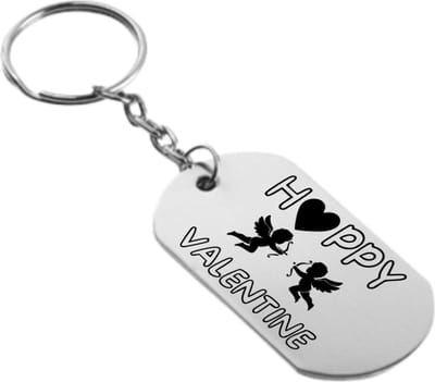 Akyol - blije valentijn sleutelhanger - Valentijnsdag - relatie stel - cadeau - 54 x 29mm
