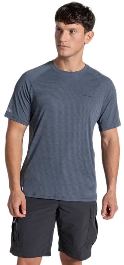 Craghoppers Nosilife Solarshield+ T-shirt Met Korte Mouwen Grijs S Man