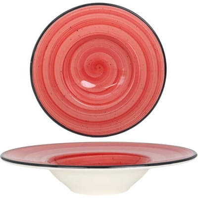 Bonna Pastabord - Aura Passion - Porselein - 28 cm (400cc) - set van 2