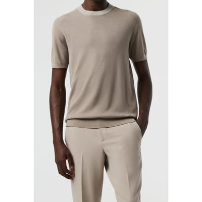 AlphaTauri Fecas V2.y8.01 Flat-knit-shirt Mud Maat: S | Sweaters Outlet | Heren | Beige