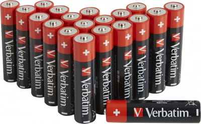 Verbatim Lr03 Aaa-Batterijen Voor Huishoudelijke Apparaten, 20 Blisterverpakkingen.