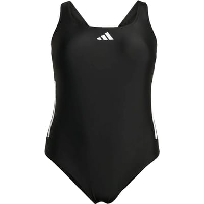 Adidas Performance 3-Stripes C-Back Badpak (Grote Maat) - Dames - Zwart