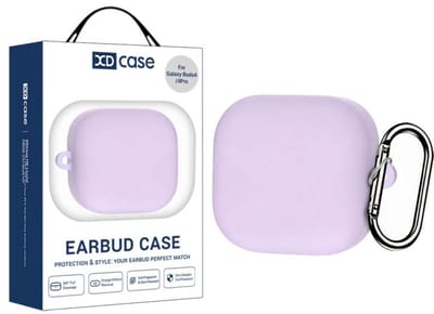 XDcase - hoesje geschikt voor Samsung Galaxy Buds 4 / 4 pro soft case cover - paars - TPU hoesje Beschermhoes - Samsung Galaxy Buds 4 / 4 Pro Cover - Buds4 hoesje - gel hoesje met sleutelhanger