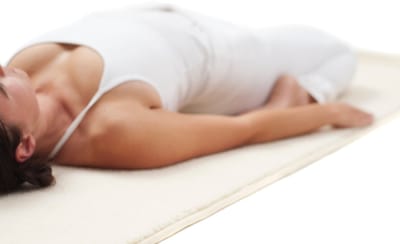 Yogamatte yogimat® natur - Schurwolle - umsäumt