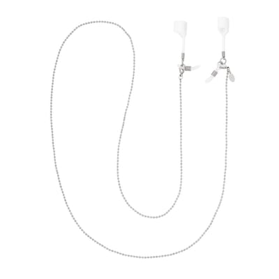 Zonnebril-/airpods koord met bolletjes zilver - LMPiercings