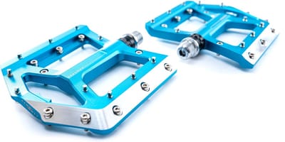 CUBE Pedalen Slasher - Fietspedalen - Lichtgewicht platformpedaal - CNC gefreesd aluminium - 108 x 108 x 14 mm - Blauw