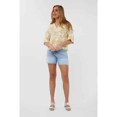 EsQualo Blouse Faded Solar Print Maat: 36 | Blouses Outlet | Dames | Geel