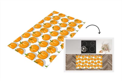 Keukenloper - Loper keuken - Herfst - Pompoen - Patronen - 120x60 cm - Keukenloper vinyl