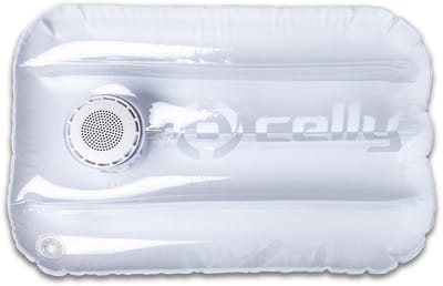 Celly - PoolPillow Zwembad Kussen met Speaker - Kunststof - Wit