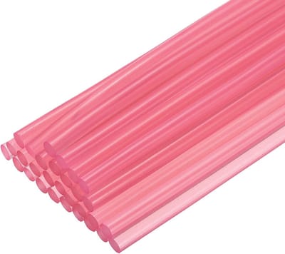 Lijmpistool Standaard - Lijmsticks Set - Repareren Knutselen - Hoge Viscositeit EVA - 200mm x 7mm - Transparant Roze