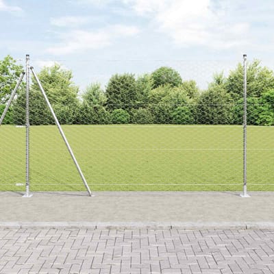 vidaXL - zeshoekig - gaashek - met - betonnen - voetstuk - 10 - x - 1,6 - m - Mesh