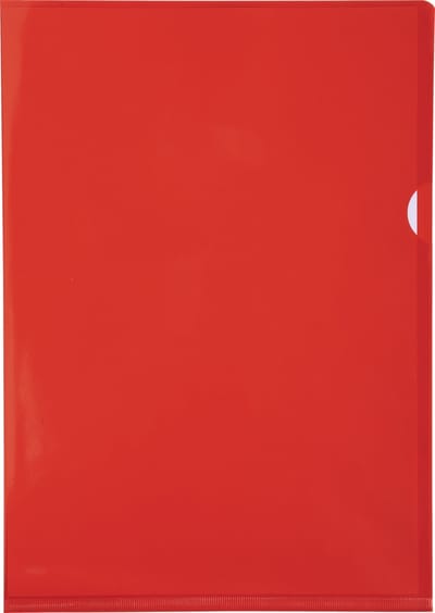 Exacompta Pak van 100 L mappen - gladde PVC 13/100e - A4 - Rood - 661275E