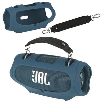 Siliconen Hoes voor Draagbare Bluetooth Speaker – Beschermhoes met Draagriem en Antislip voor Outdoor Gebruik