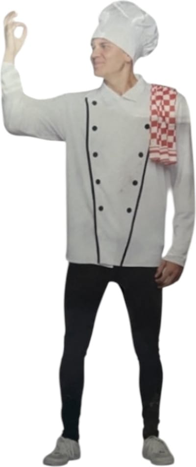 Kinky Master Chef Verkleedkostuum – Ondeugende Chef Set voor Volwassenen – Maat L