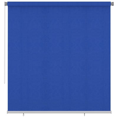 vidaXL Rolgordijn voor buiten 225(B)x230(H) cm HDPE blauw