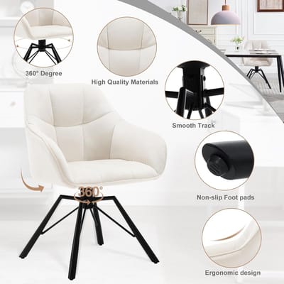 Eetkamerstoel Novihome LuxeSpin – Set - Novihome