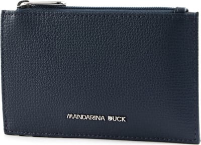 MANDARINA DUCK Leren Kaarthouder Mellow Urban Wallet Avio Donkerblauw