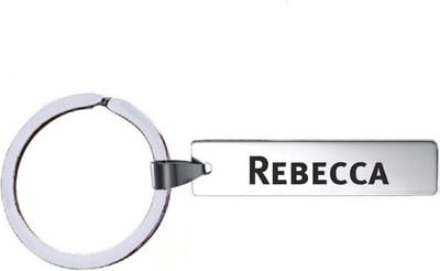 Sleutelhanger Met Naam - Rebecca - RVS