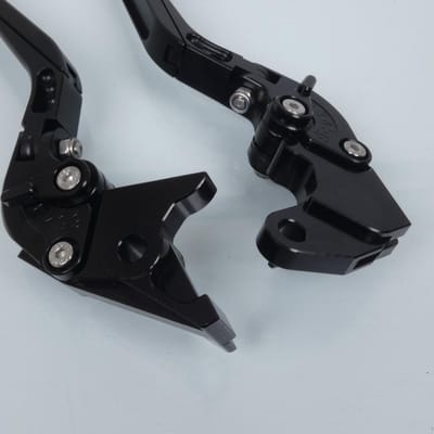 Levier frein droit Myra pour Moto Suzuki 650 DL V-strom 2011 à 2014 alu CNC noir / paire Neuf