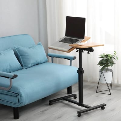 Dailygoods Opvouwbaar nachtkastje - Verstelbaar computerbureau - Multifunctionele tafel met muismat - Geschikt voor bed