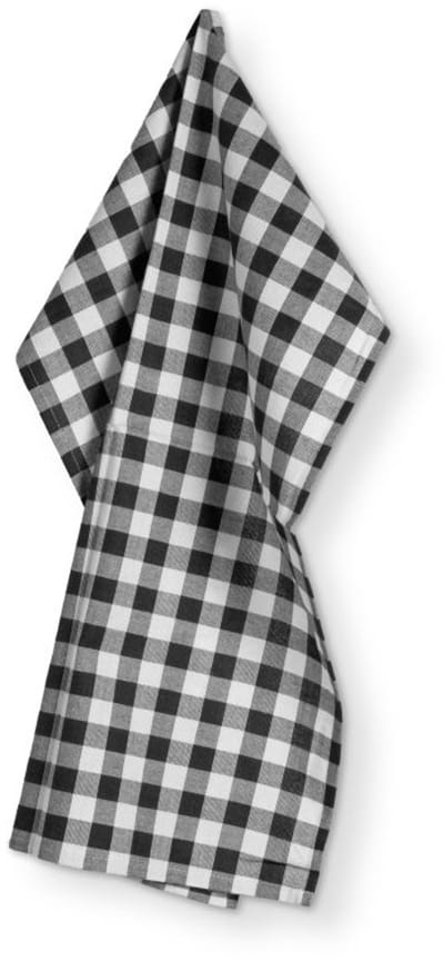 Keukenhanddoek GINGHAM - SET/2 - 50x70 cm, zwart