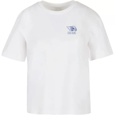 Dames-T-shirt Miss Tee Live Slow Seashells