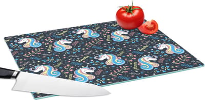 Glazen Snijplank - 39x28 - Unicorn - Quote - Regenboog - Patronen - Snijplanken Glas