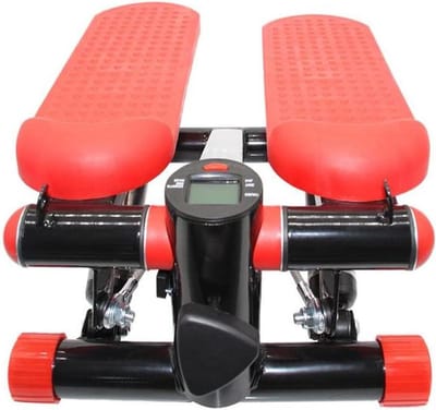 Pedaal Oefenaar - Mini Hometrainer - Thuis Fitness - Hydraulisch Dubbel Systeem - 43 x 39 x 22 cm - Rood