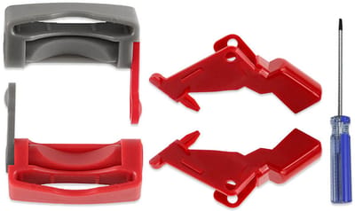 Geschikt voor Dyson V7 V8 V10 V11 V15 Stofzuiger Accessoires - Schakelaar Knop Rood/Grijs Schakelaar Slot Vervanging Set met Schroevendraaier