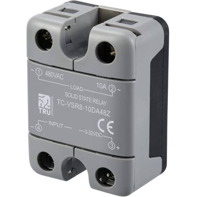 TRU COMPONENTS Halfgeleiderrelais TC-12705356 10 A Schakelspanning (max.): 480 V/AC Schakelend bij overbelasting 1 stuk(s)