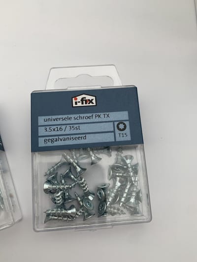 Universele schroef PK TX 3.5x16mm 35 stuks