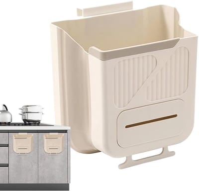 Keukenprullenbak - Opvouwbare afvalopslag, brede opening afvalemmer voor aanrecht, ruimtebesparende afvalcontainer voor keuken, slaapkamer, badkamer, kantoor, organis