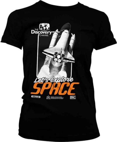 Discovery Channel Dames Tshirt -S- Space Cover Zwart