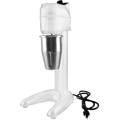 GGM Gastro Milchshake Spindelmixer ECO - mit 1 Rührwerk - 1 Liter - 300 Watt - Weiß -Stufenlos regelbar