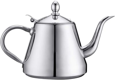 Waterkoker Plat - Theepot RVS - Water Koken - Platte Bodem - 15 Liter - Zilver