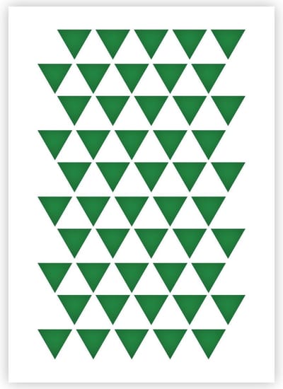 QBIX Driehoekjes Patroon Sjabloon - A3 Formaat - Kunststof - Stencil