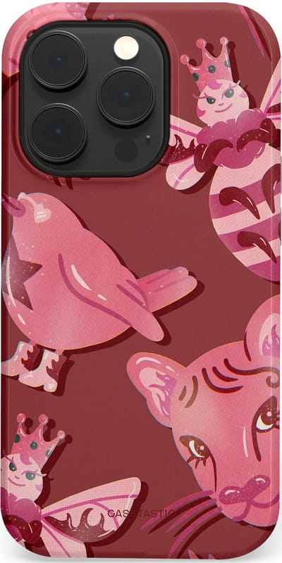 Casetastic Hoesje Geschikt voor Apple iPhone 14 Pro Magsafe - Stijlvolle Beschermende Duo-layer Case - Luxe dieren