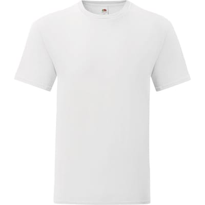 Fruit of the Loom Unisex Adult Iconisch V Hals T-shirt (Wit)