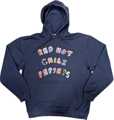 Red Hot Chili Peppers - Colourful Letters Hoodie/trui - S - Blauw