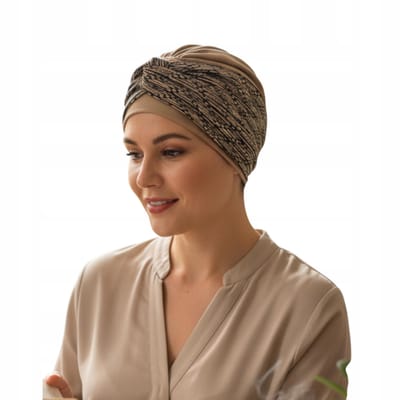 Dames Turbant Lena Nude530 Katoenen Hoofddoek Ook Na Chemotherapie