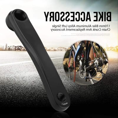 Linker Crankarm 170mm van Aluminium Legering voor Enkele Snelheid Fietsen met Vierkante en Diamantgaten