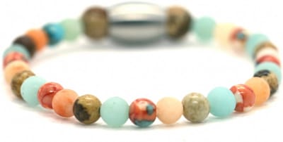 IbizaMen KIDS - Jongens - armband - familie - oranje - 4mm