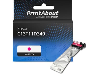PrintAbout huismerk Inktcartridge C13T11D340 Magenta Hoge capaciteit Geschikt voor Epson