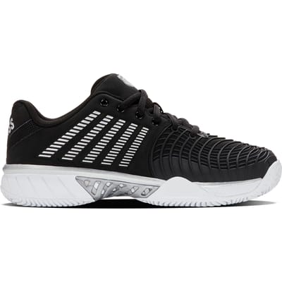 K-Swiss Express Light 3 Clay Dames Tennisschoen Zwart/Zilver/Wit - Gravel - Sportschoen - Alle Ondergronden - Maat 37