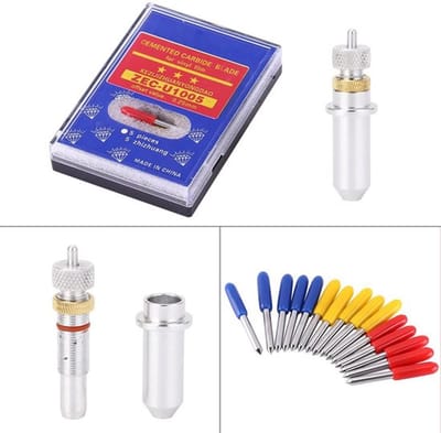 Allecto - Plotter-Blade - Snijmes set - Hoge duurzaamheid - Geel