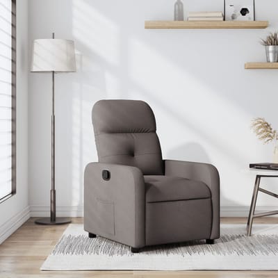 Vidaxl Klapstoel, Kleur Taupe, Bekleed met Stof